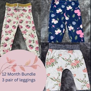 3 pairs - 12 Month Legging Bundle